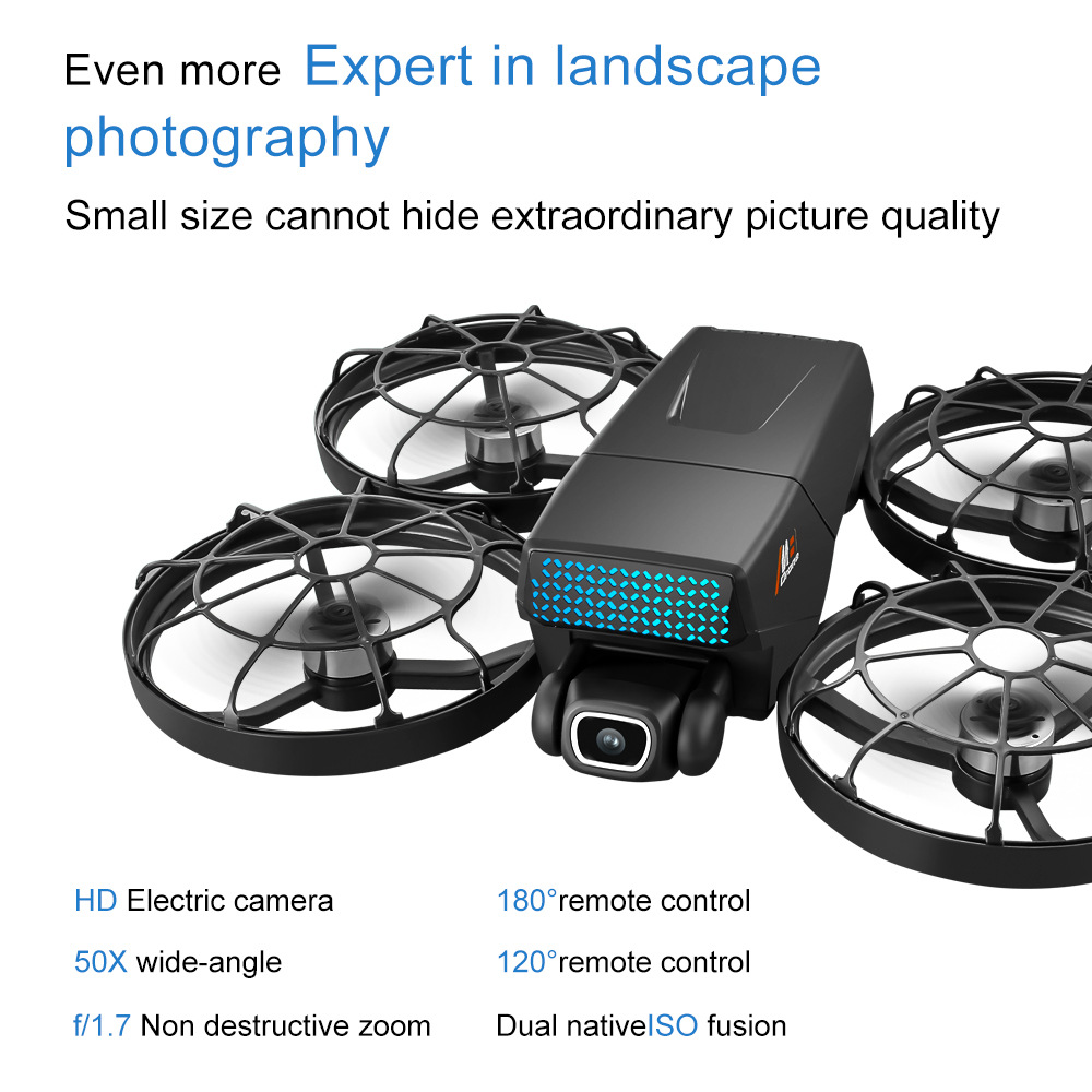Cross-border M8 brushless drone with screen control, aerial photography, folding aircraft, optical flow dual camera remote control aircraft pic 37