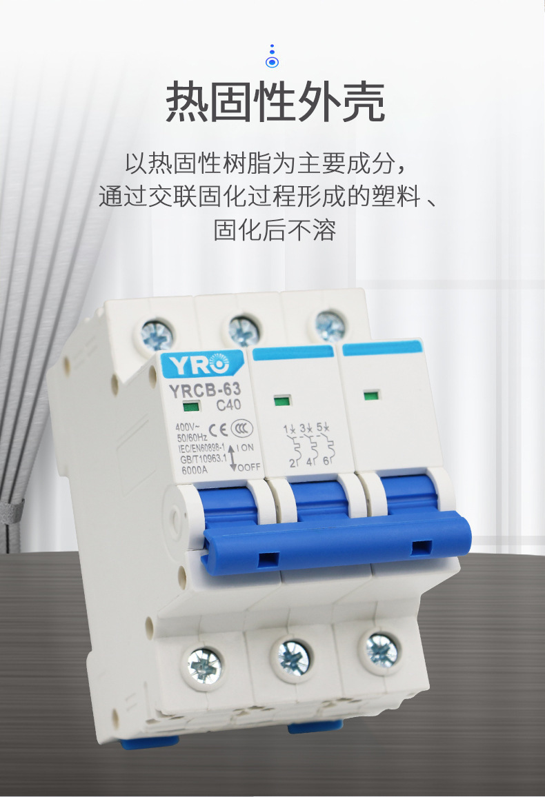 10A 16A 20A 25A 32A 40A 50A 63A 2P AC 400V微型断路器MCB pic 4