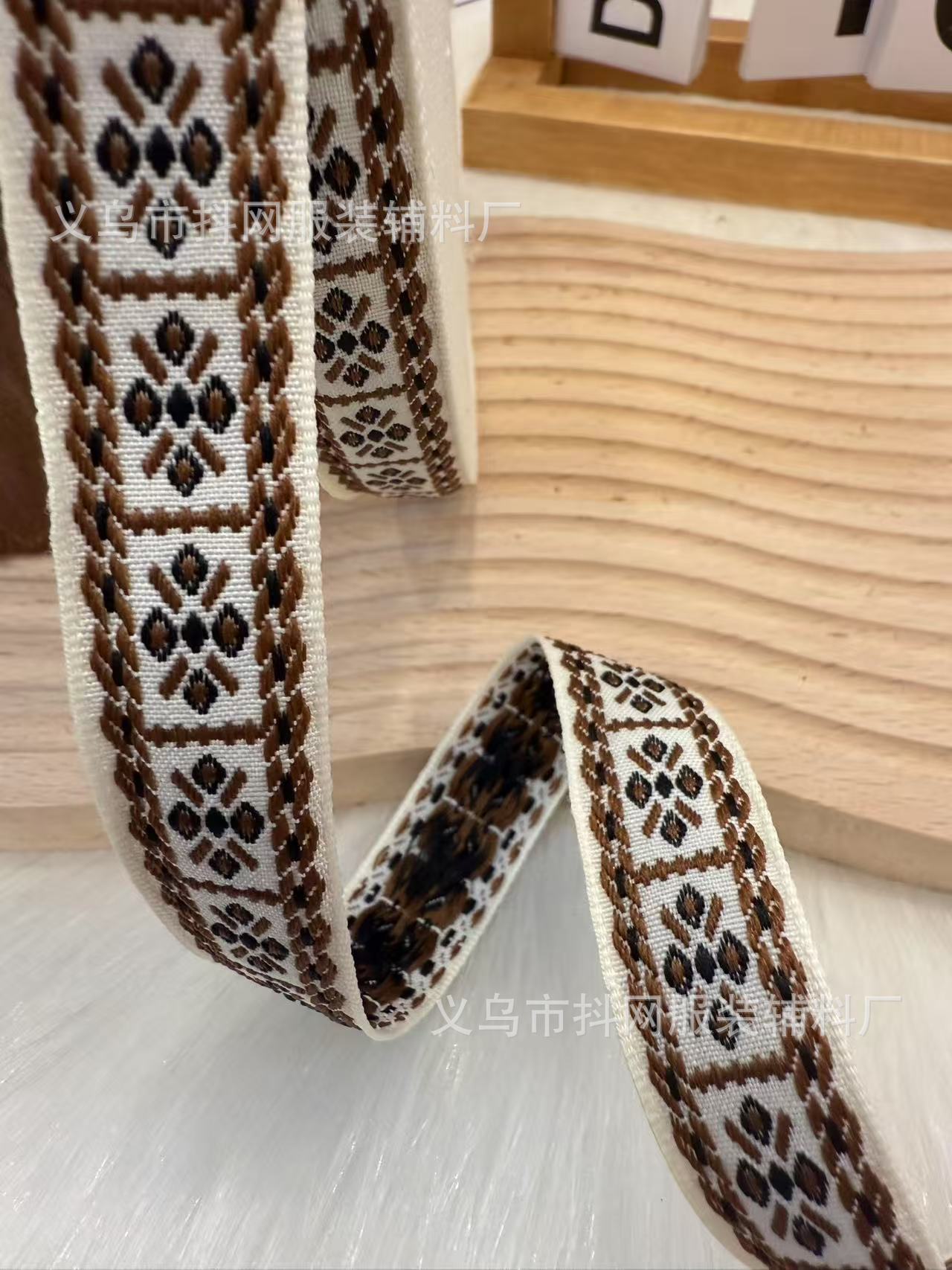 2cm-5cm Ethnic-style jacquard embroidery webbing, diy home textiles, performance costumes, decorative accessories, gift box packaging wholesale pic 13