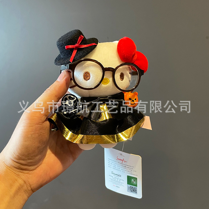 Cute Halloween secondary creation plush figurines hellokitty, keychains, bags, pendants and small gifts pic 3