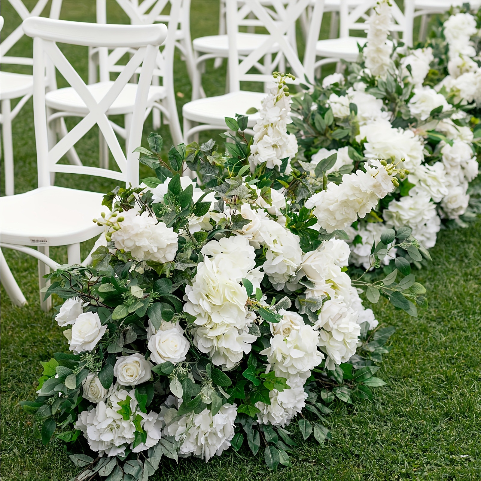 亚马逊热卖仿真花大绣球花头花朵婚庆装饰插花装饰婚礼吊顶Temu代详情2