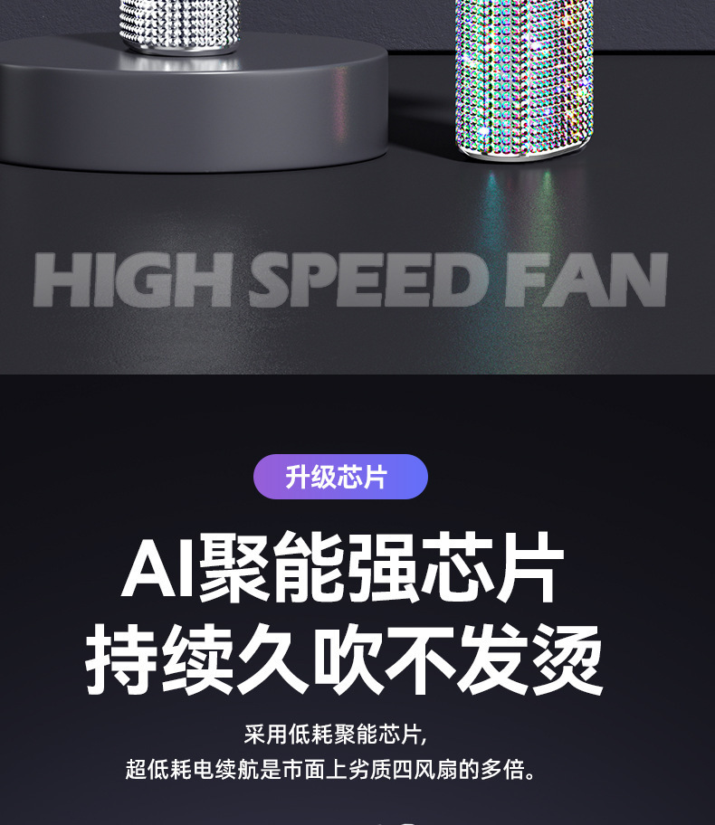 强力涡轮增压爆风机高速大风量吹干护发快速造型详情13
