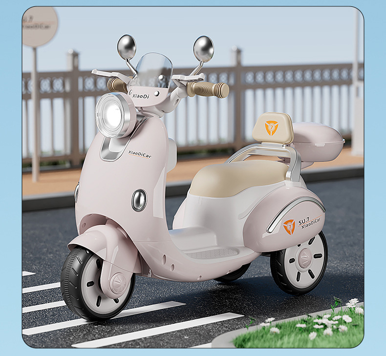 儿童电动摩托车男女孩宝宝三轮车电瓶车遥控充电可坐人小孩玩具车详情28