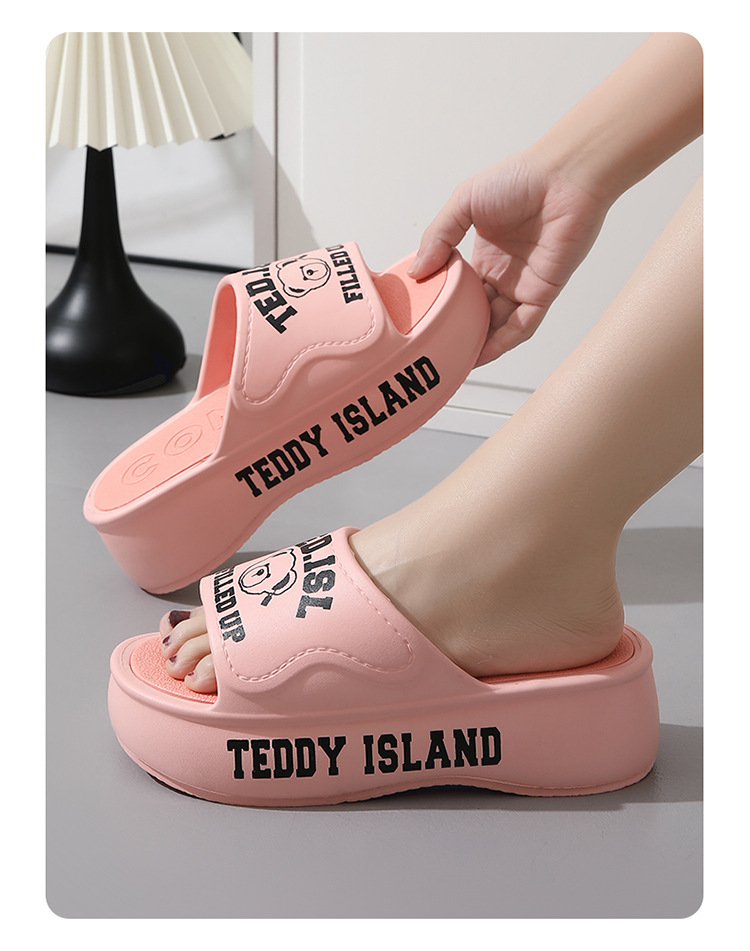 泰迪爱兰凉拖鞋女士夏季厚底增高室内家居家静音拖鞋外穿时尚可爱详情11