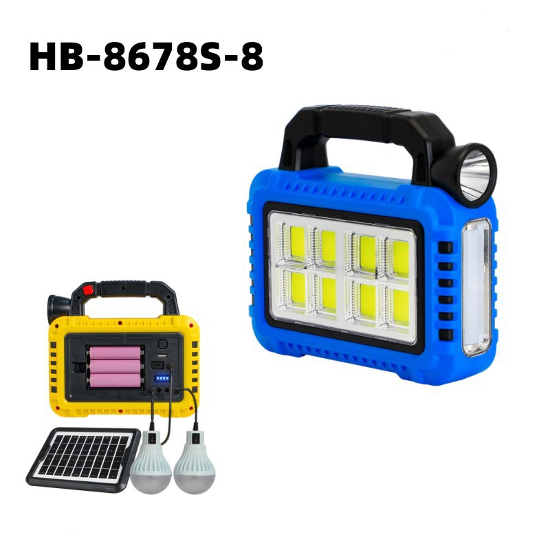 Cross-border solar multi-functional portable lamp, outdoor emergency light, camping lamp, portable high-intensity flashlight pic 3