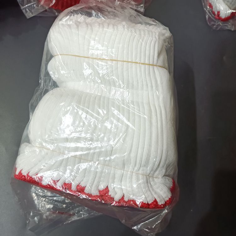 【2-14 】 7-needle nylon gloves 720 yuan per piece. Labor protection gloves, nylon for both men and women, work gloves, white gloves, protective and wear-resistant gifts. 2 yuan. 1 yuan. Street stall supply pic 1