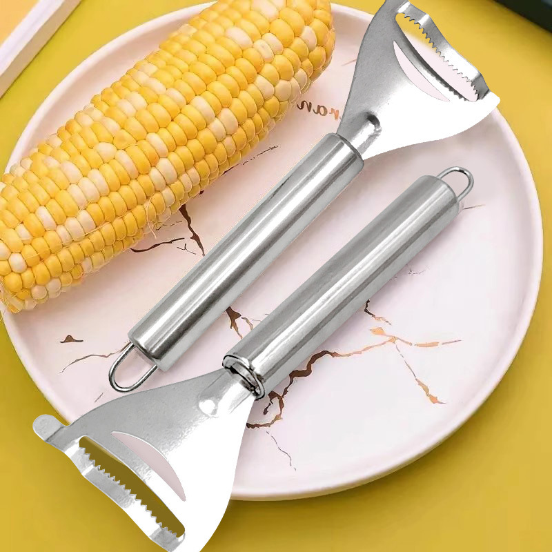 剥玉米刨粒器 玉米粒分离器玉米剥离刀厨房小工具 不锈钢玉米刨详情1
