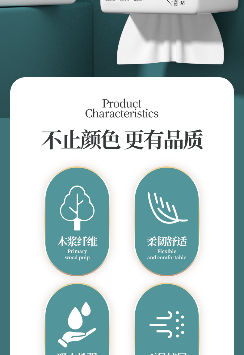 New users are exclusively entitled to 3 types of hand-held tissues: household hanging pull-out toilet paper, bottom tissue paper, and hand towels pic 2