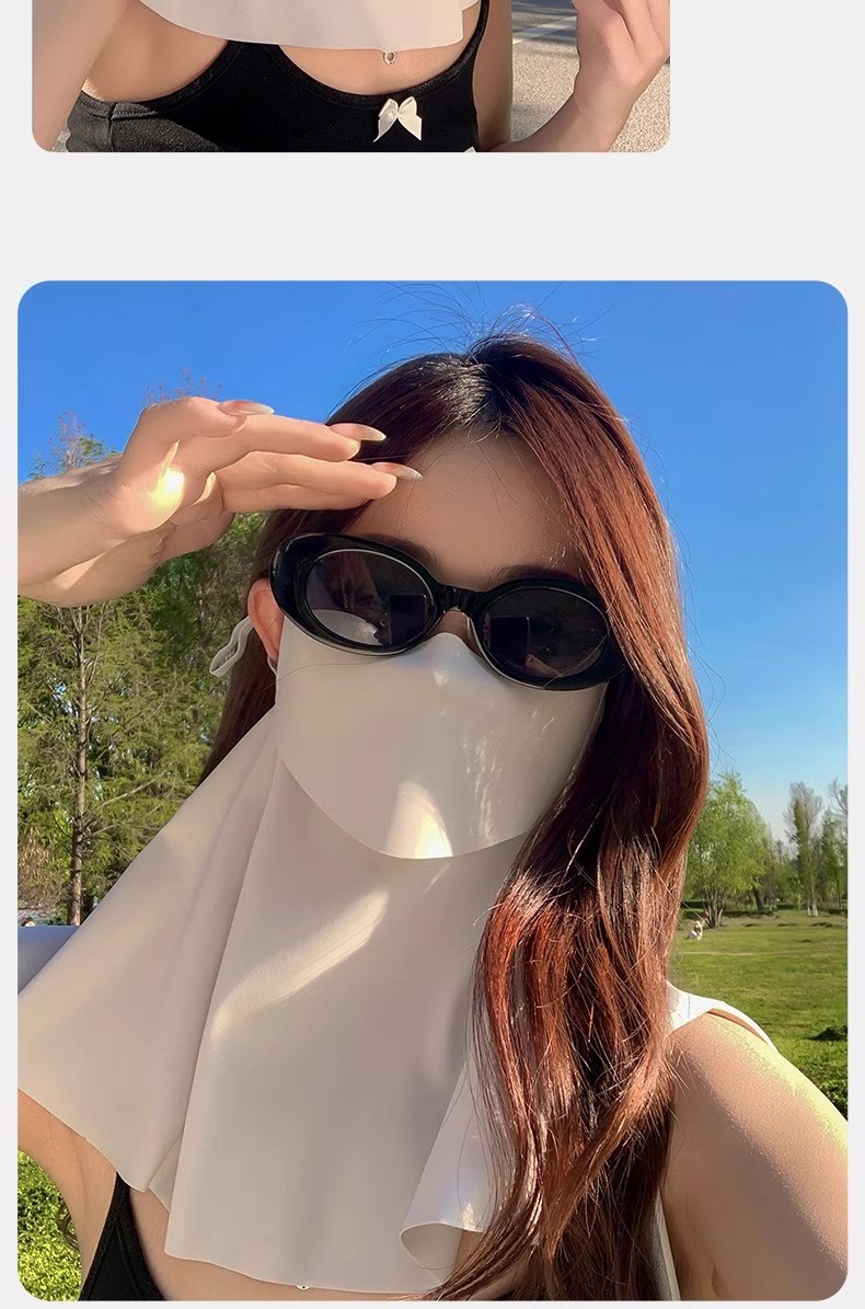 可喝水防晒面罩女夏季防紫外线口罩冰丝全脸基尼护颈面纱透气遮阳详情11