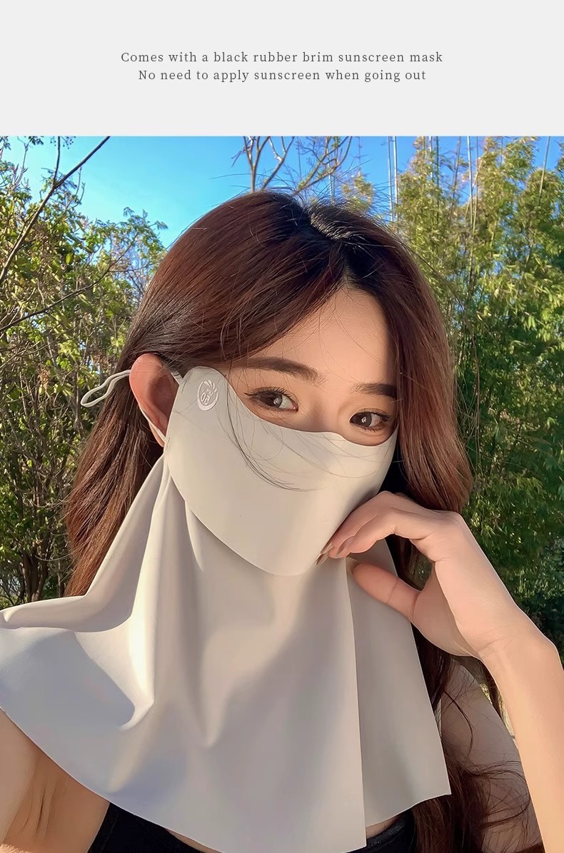 可喝水防晒面罩女夏季防紫外线口罩冰丝全脸基尼护颈面纱透气遮阳详情12