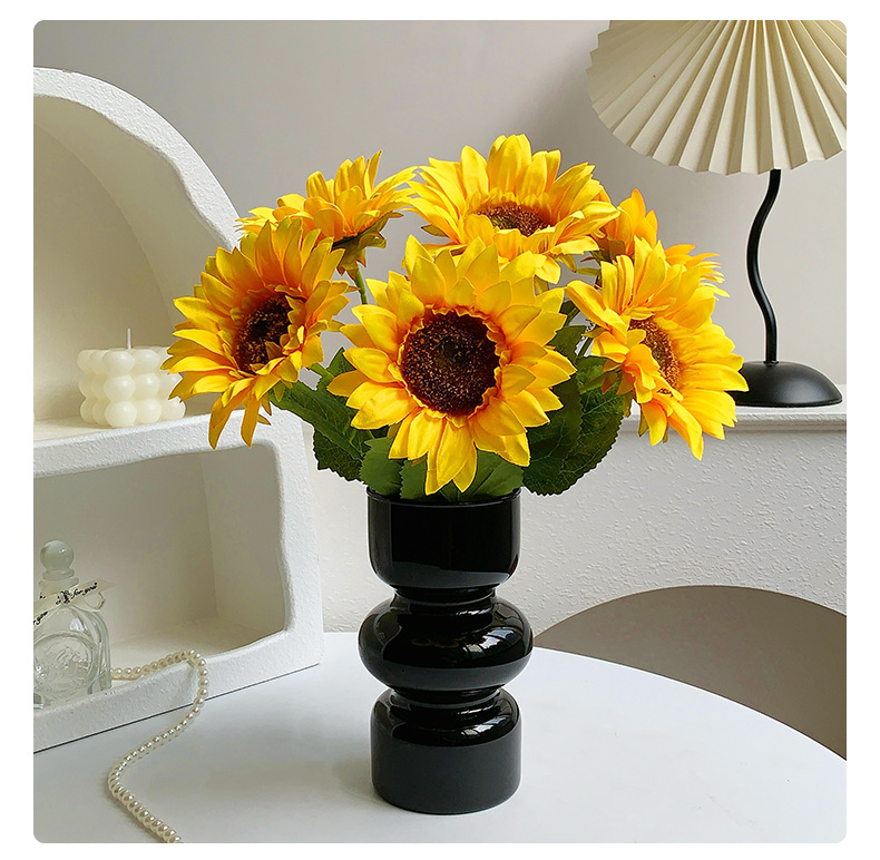 向日葵仿真花假花摆设客厅家居餐桌装饰摆件干花塑料花束插花花艺详情12