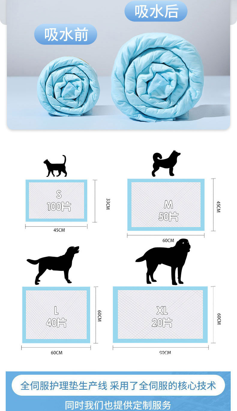 宠物尿垫一次性狗狗尿片猫咪吸水尿不湿宠物用品狗厕所隔尿垫批发详情9
