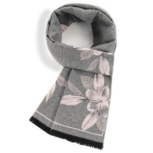 Wholesale of custom-made logo annual meeting event gifts, embroidered and printed red scarves and shawls pic 4