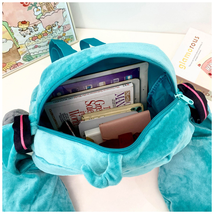 初音可爱单间包fufu痛包玩偶可爱男女miku礼物收纳包双肩包毛绒包详情12