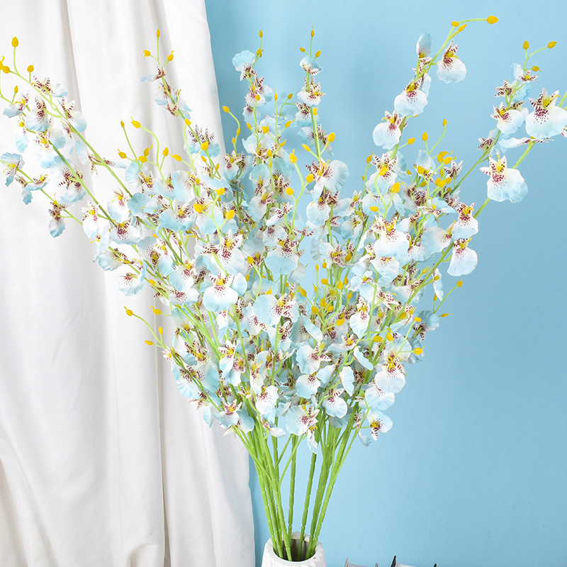 仿真跳舞兰黄色文心兰家居装饰5叉跳舞兰 北欧花艺摆件花束跳舞兰详情18