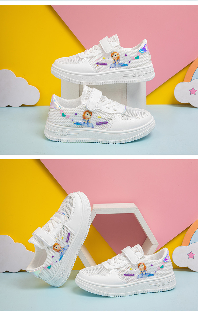 女童鞋网面小白鞋2024春夏季透气新款儿童板鞋小学生公主运动鞋子详情27