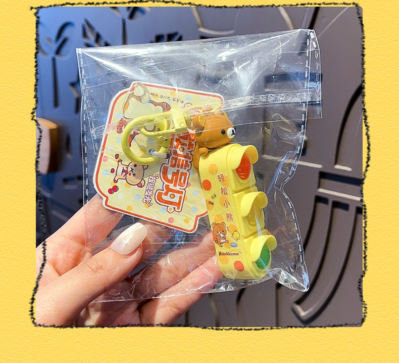 正版轻松小熊歇歇信号灯挂件 可爱解压趣味玩具挂饰包包钥匙挂饰详情11