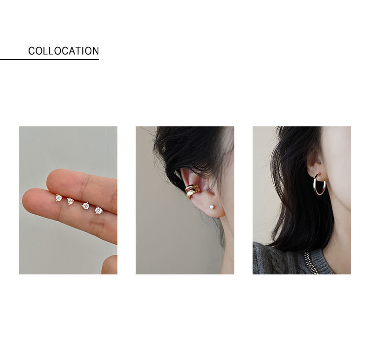 French retro Klein blue earrings with a niche design sense, elegant and high-end style. Spring and summer earrings, the latest trend in 2022 pic 3