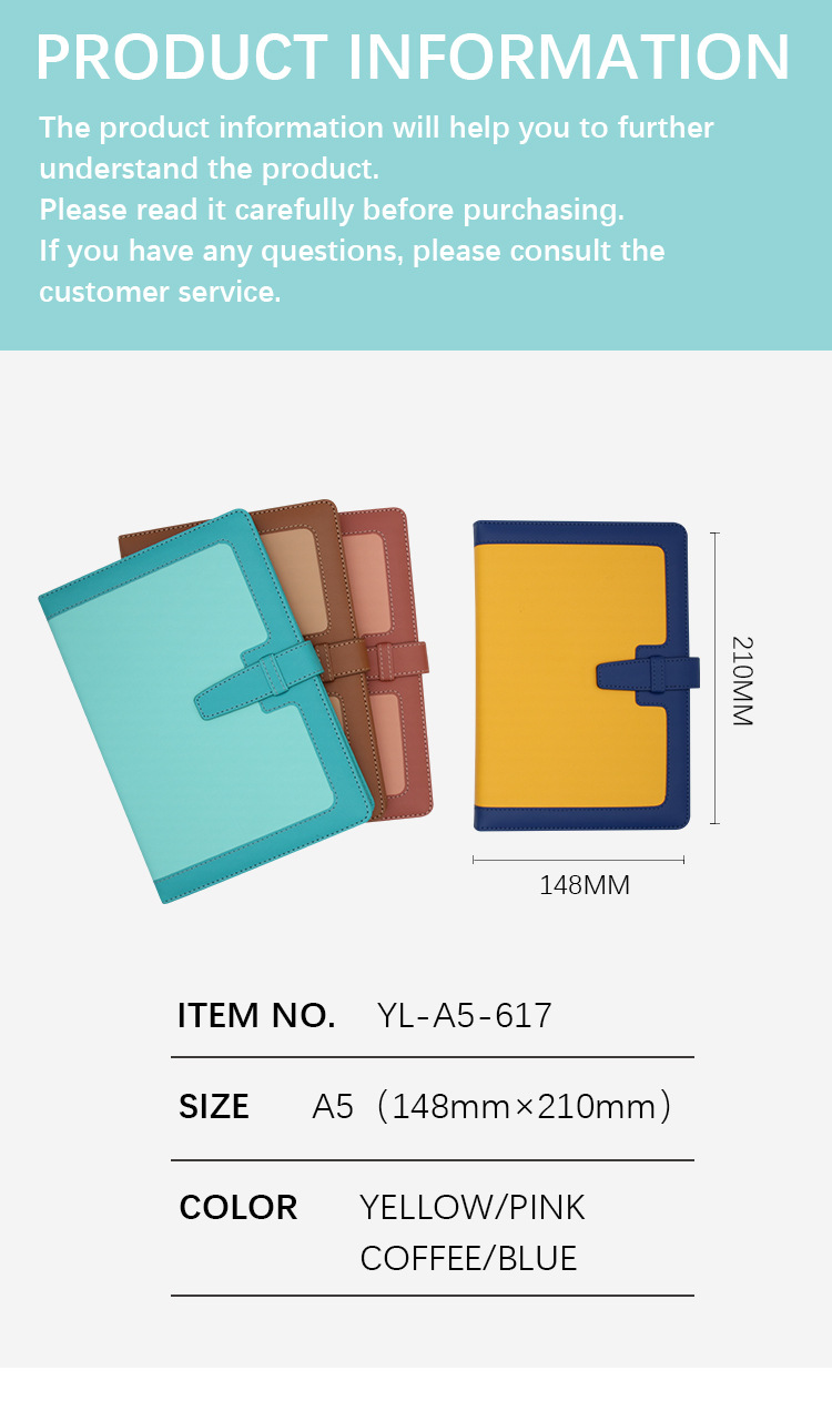 Yalong Cross-border 2023 manufactures A5 leather diary notebooks for students and office workers pic 5