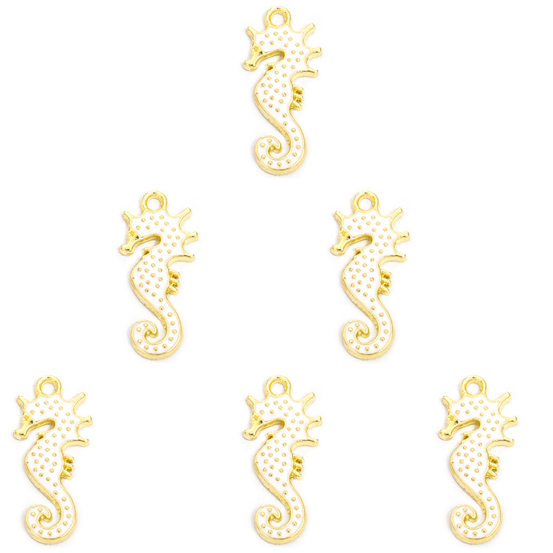 海马滴油合金挂件 海洋DIY饰品配件手链项链耳环钥匙链动物小吊坠详情12