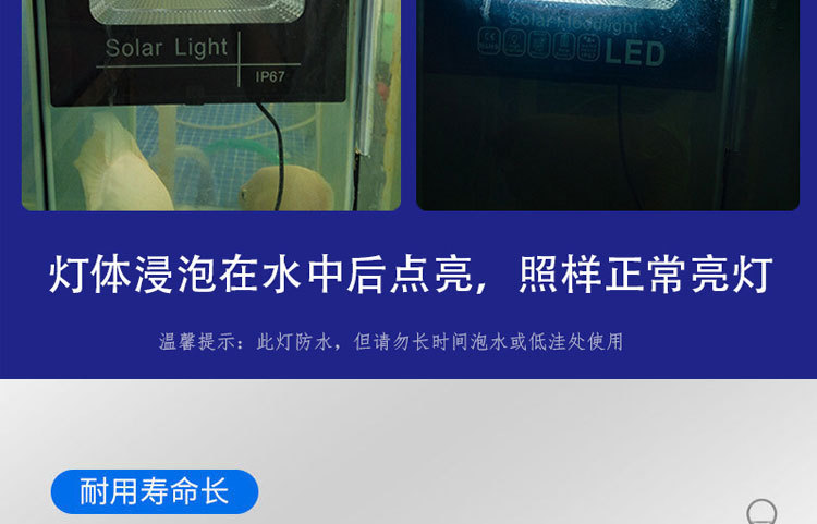 太阳能投光灯一拖二天黑自动亮户外庭院灯超亮照明家用新农村路灯详情19