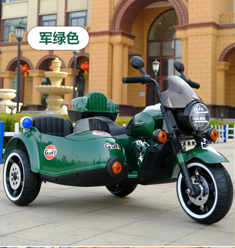 儿童电动摩托车宝宝三轮车小孩大号双人可坐大人充电玩具双驱童车详情6
