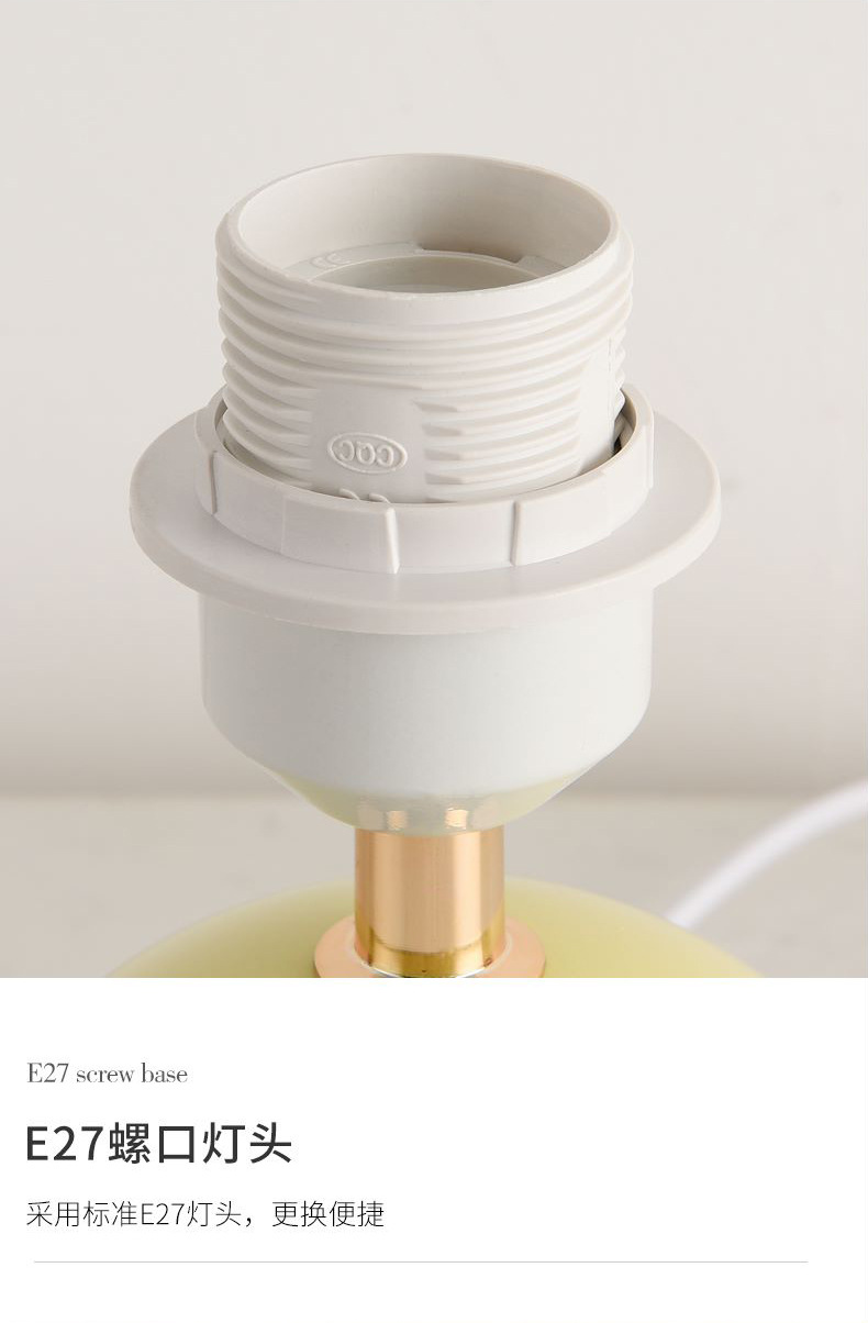 Creative pleated girl bedroom night light, Nordic Instagram-themed ceramic decorative bedside lamp pic 14