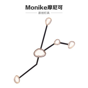 跨境简约led餐厅床头室内壁灯铁艺卧室玻璃氛围感设计师中山灯具详情5