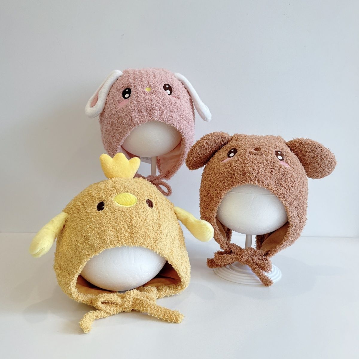 保暖儿童秋冬季加厚帽子可爱头帽宝宝超萌护耳女童婴幼儿秋冬针织详情2