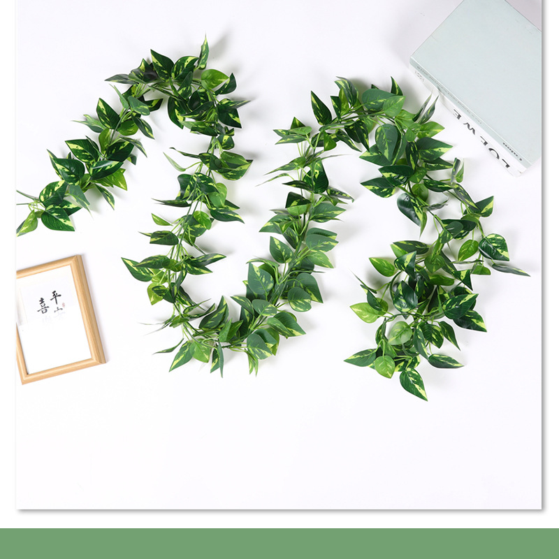 仿真藤条葡萄叶植物叶藤蔓假植物藤绿植人造壁批发壁挂葡萄藤挂墙详情7