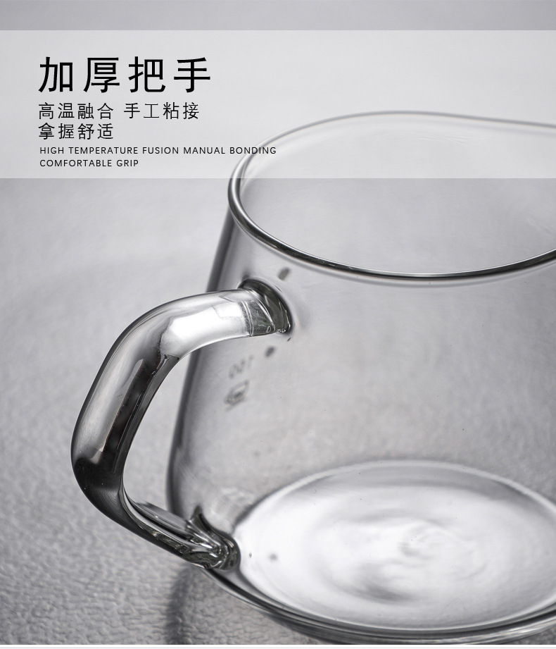 Wholesale glass hand-brewed coffee pot sets, coffee filter cups, sharing POTS, coffee brewing POTS, and coffee utensils can be printed with loge pic 11