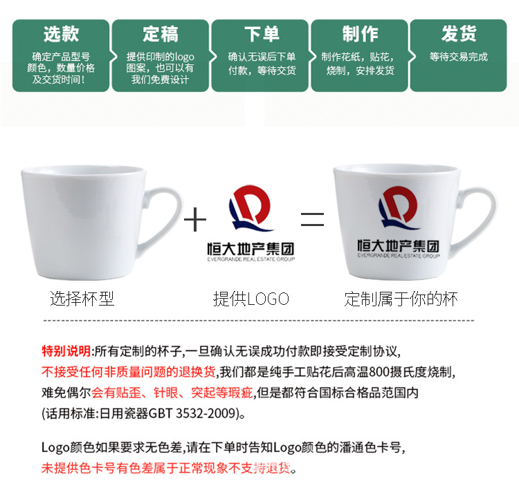 创意陶瓷杯开业小礼品活动赠送杯子卡通马克杯实用咖啡杯印制LOGO详情5