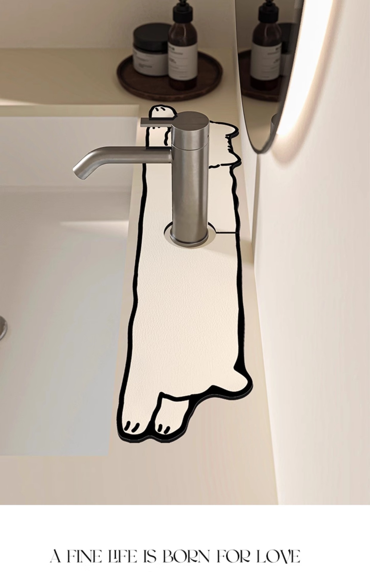 Wholesale of kitchen faucet draining pads, bathroom washbasin surface absorbent pads, diatom mud erasable, no-wash, quick-drying pads pic 13