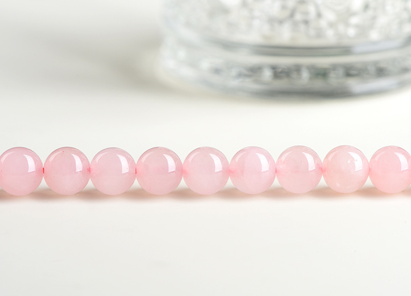 Jiuya Crystal natural rose crystal loose beads Round beads Lotus crystal semi-finished DIY jewelry accessories wholesale pic 5