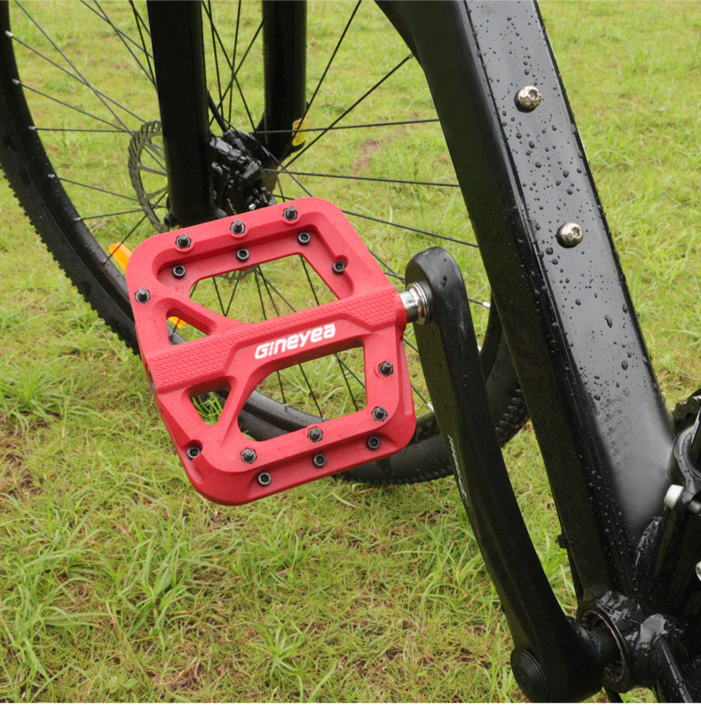 Jingye M996 mountain bike nylon Peling pedal wide bearing Riding anti-slip pedal accessories pic 11