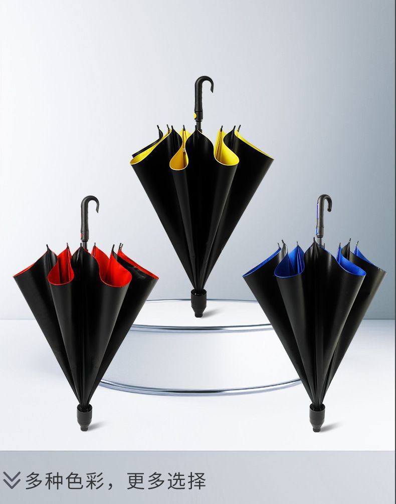 685 waterproof case golf straight-bar umbrella, double large business long-handled umbrella, custom-made bestseller, wholesale in stock pic 40