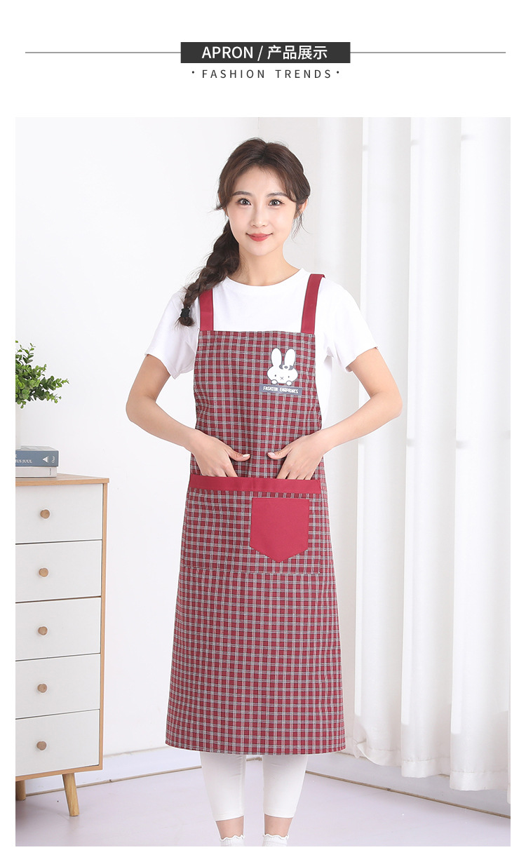 加长过膝围裙加大过膝中厚款厨房家用男女防污围腰耐脏工作服背带详情10