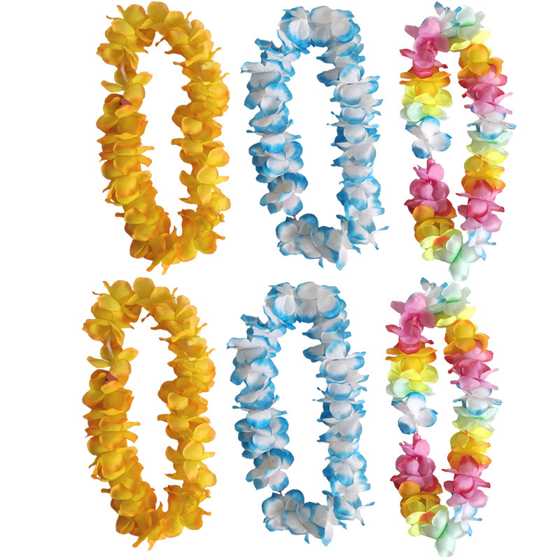 夏威夷亮灯四角花花环节日派对装饰品跨境货源源头厂家现货供应详情5