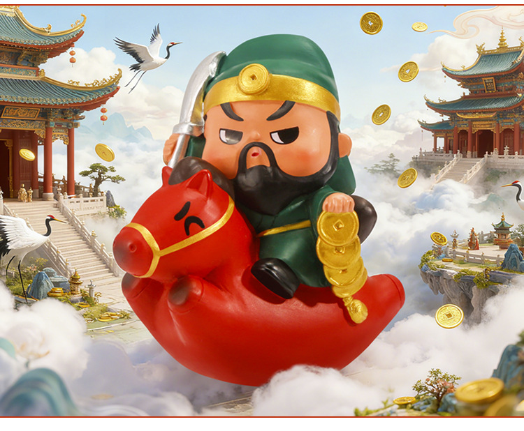 马上有财神盲盒 办公室桌面装饰创意摆件卡通萌趣树脂工艺品盲盒详情16