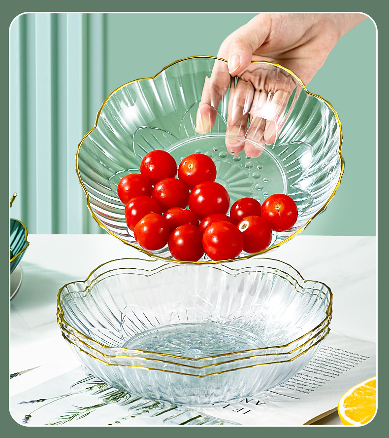 网红果盘家用客厅茶几点心糖果零食盘轻奢风高颜值水果盘星耀详情27