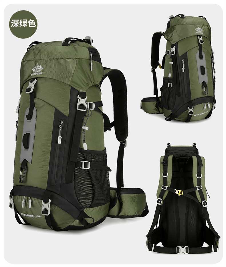 Yitu large-capacity outdoor mountaineering and camping sports bag, water-resistant and wear-resistant hiking travel backpack, Cross-border outdoor bag pic 26