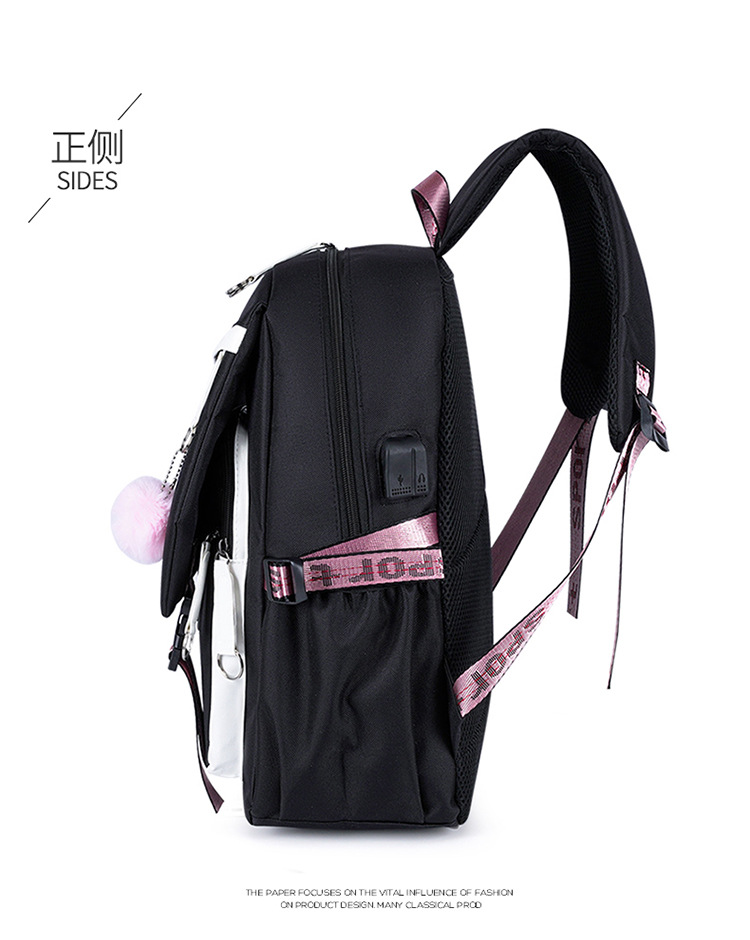 Classic style casual and fashionable hand-held shoulder accessory Korean-style pendant pattern backpack pic 12