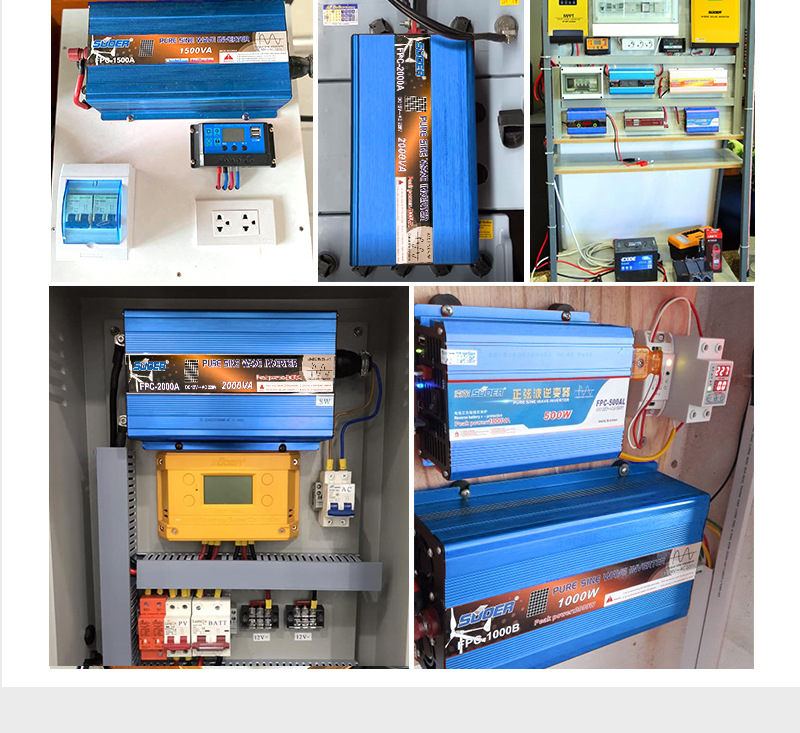 Sol Cross-border vehicle-mounted electric vehicle storage and charging sine wave integrated 3000W inverter Sine wave inverter pic 11