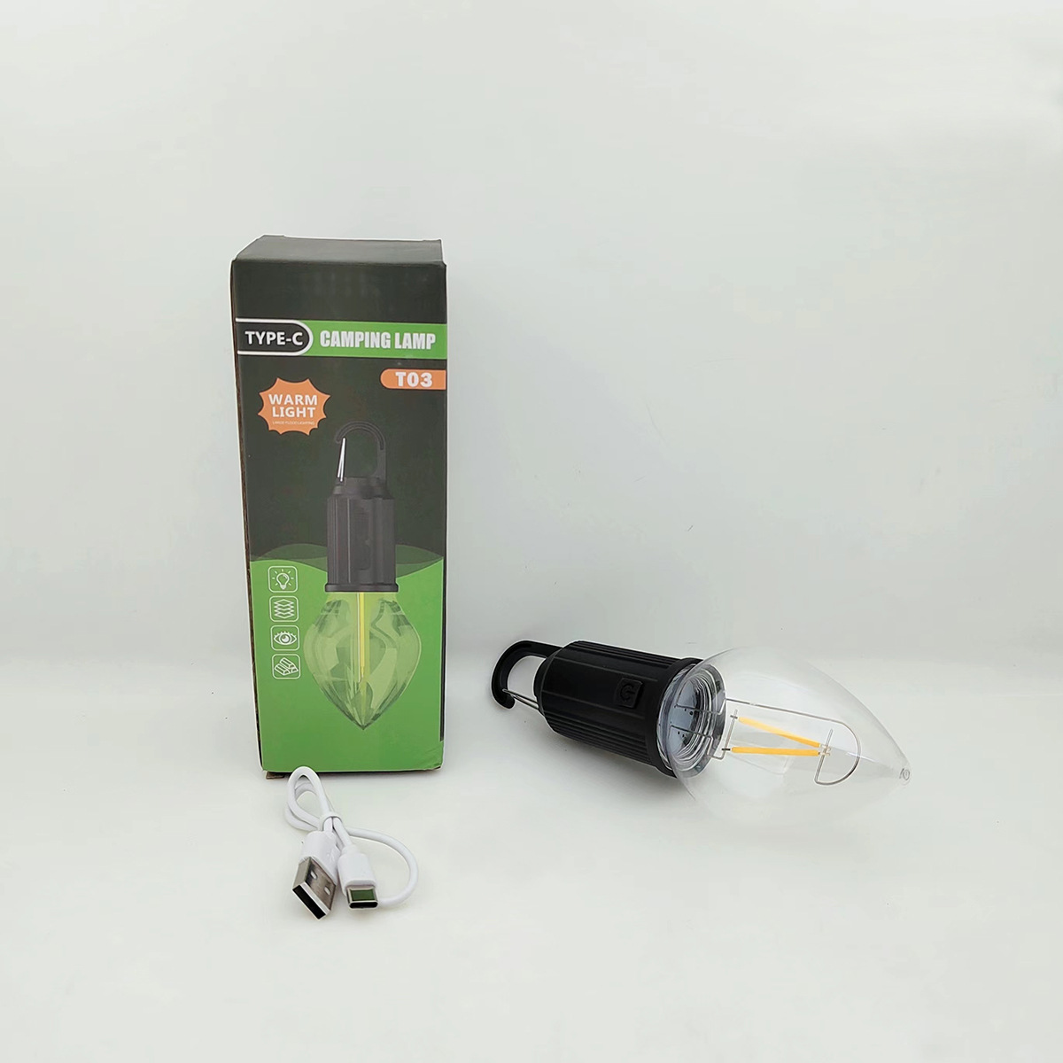Mountain outdoor LED solar charging lamps, tungsten filament warm white light tents, night market camping lamps, sports camping supplies pic 4