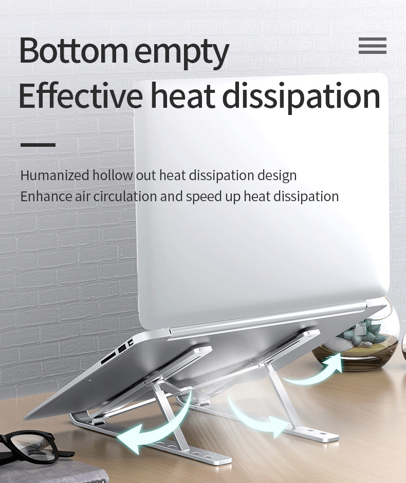 Cross-border computer stand, notebook lift and heat dissipation stand, portable storage, aluminum alloy multi-functional N3 pic 28