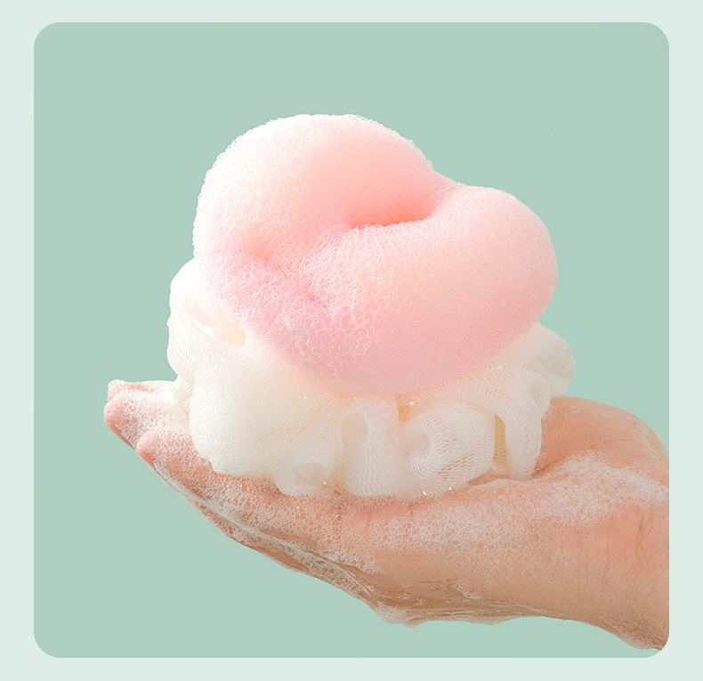 Children's bath balls, double-sided bath flowers, not scatte详情15