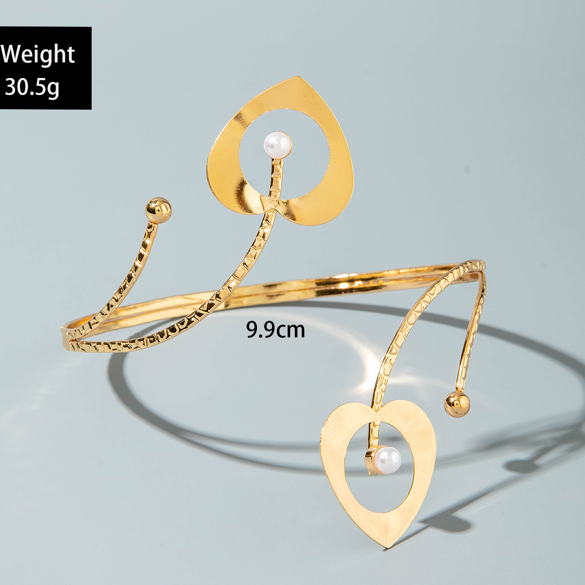 亚马逊跨境个性冷淡风海星手臂镯线条计感蝴蝶环形开口臂镯女详情110