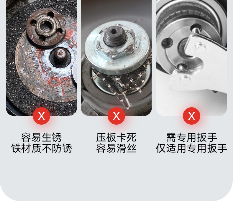 Factory direct sales of nuts, universal Angle grinding machine pressure plates, hand drill conversion heads, 100-type Angle grinding machine hexagonal pressure plates pic 10