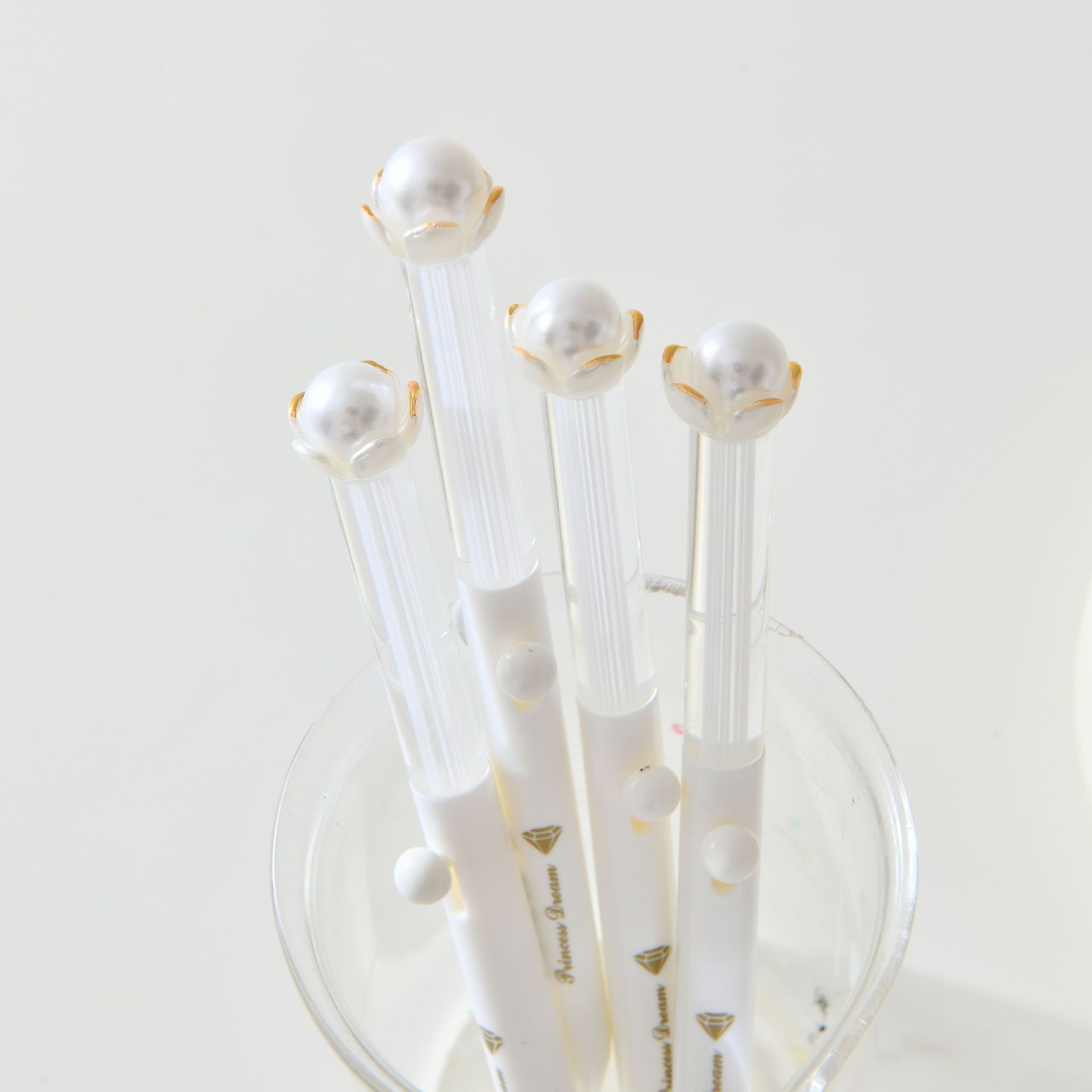 晨光可爱猫爪花朵卡通中性笔速干学生笔高颜值创意书写笔饰品配件散珠串珠详情6