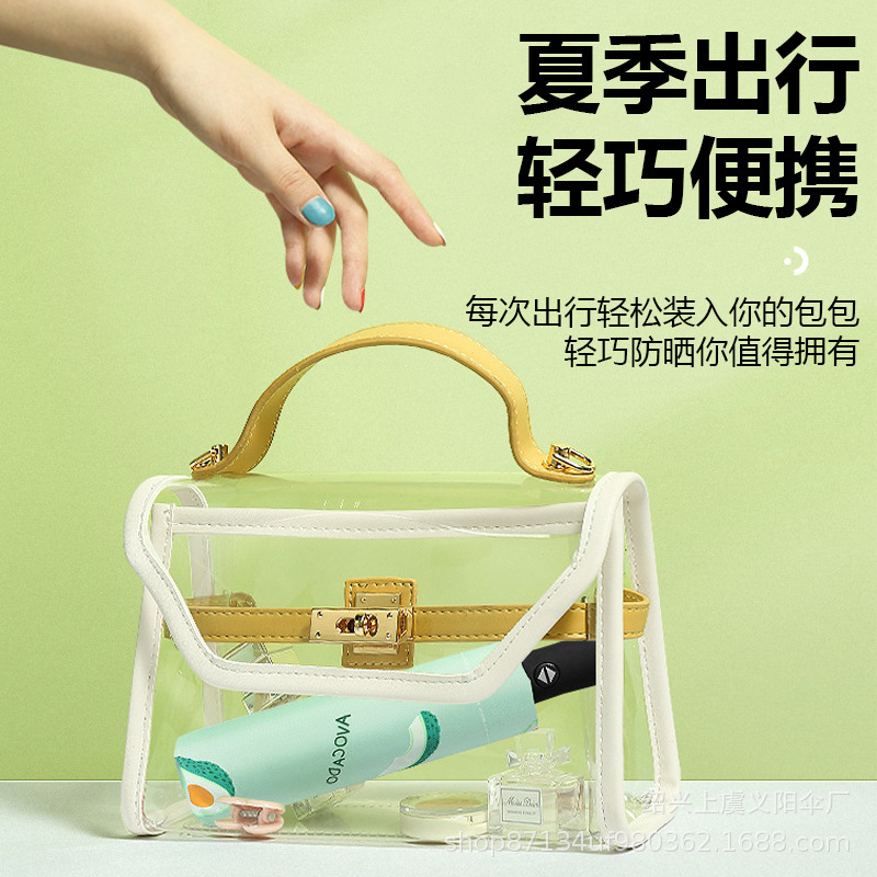 水果伞全自动抗风雨伞三折双人晴雨商务遮阳伞uv伞印制量大批发详情3